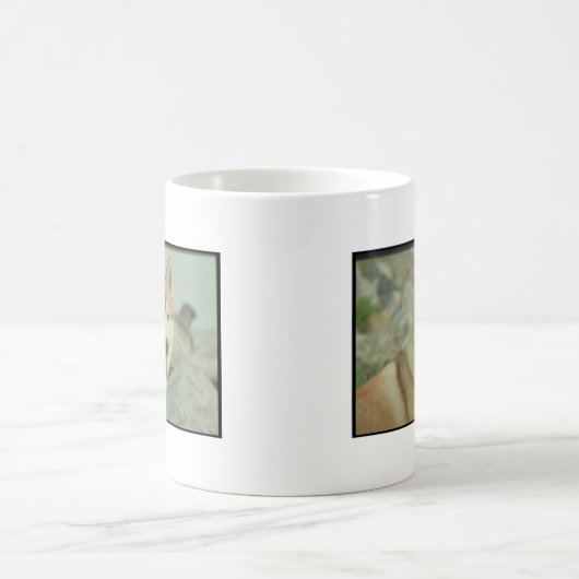 Roter sibirischer Husky Kaffeetasse (Mittel)