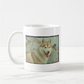 Roter sibirischer Husky Kaffeetasse (Links)