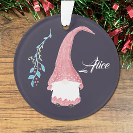 Roter Skandinavier Gnome Weihnachtsschmuck Ornament