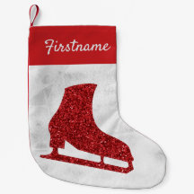 Roter Skate Weihnachten Strumpf