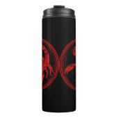 Roter Skorpion Astrologie Zodiac Sign Skorpio Thermosbecher (Vorderseite)