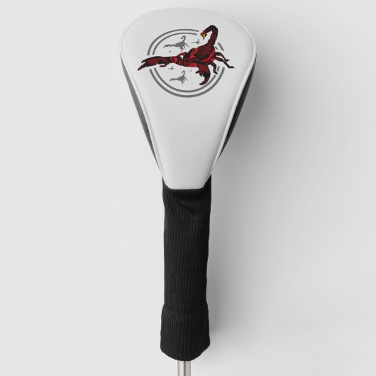 Roter Skorpion Golf Headcover (Vorderseite)