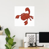 Roter Skorpion Illustration Poster (Heimbüro)