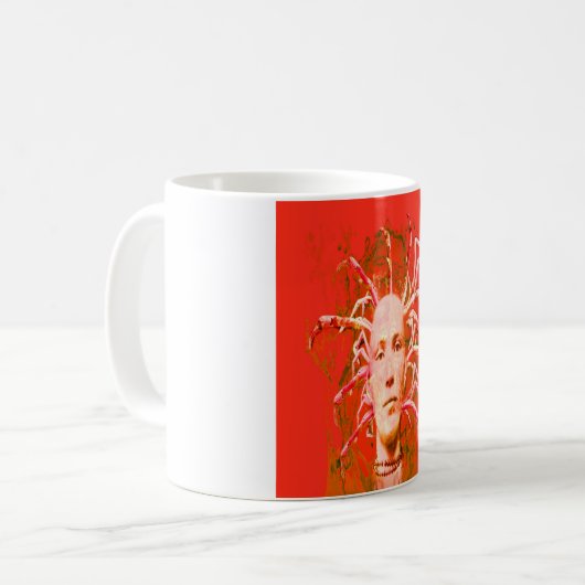 Roter Skorpion Kaffeetasse (Vorderseite Links)