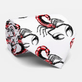 Roter Skorpion Krawatte (Gerollt)