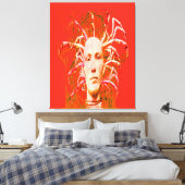 Roter Skorpion Leinwanddruck (Insitu (Schlafzimmer))