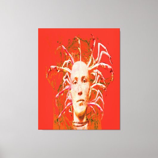 Roter Skorpion Leinwanddruck (Vorderseite)