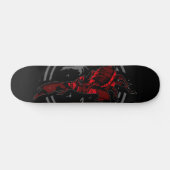 Roter Skorpion Skateboard (Horizontal)