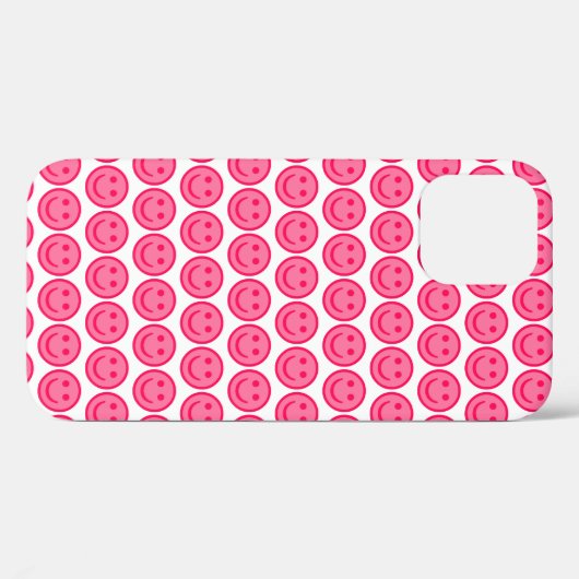 Roter Smiley Case-Mate iPhone Hülle (Rückseite (Horizontal))