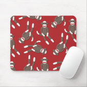 Roter Socken-Affe-Druck Mousepad (Mit Mouse)