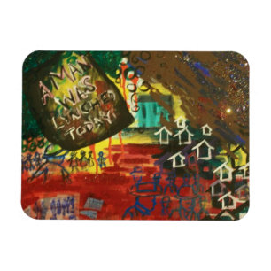 Roter Sommer von 1919 3"" Magnet des Foto-x4