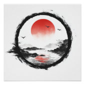 Roter Sonnenberg Kunst - Zen Balance Poster (Vorderseite)