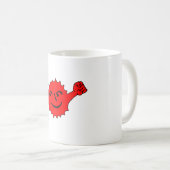 Roter Sonnens cheer-Maskottchen Kaffeetasse (VorderseiteRechts)