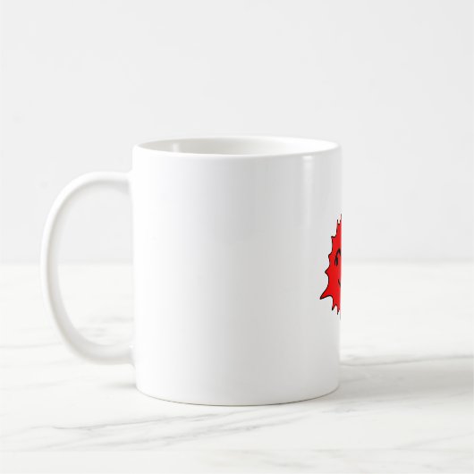 Roter Sonnens cheer-Maskottchen Kaffeetasse (Links)
