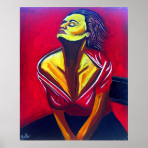 Roter Sonnenschein Poster