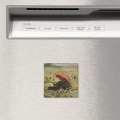 Roter Sonnenschirm, c.1860 Magnet (In Situ (Geschirrspüler))