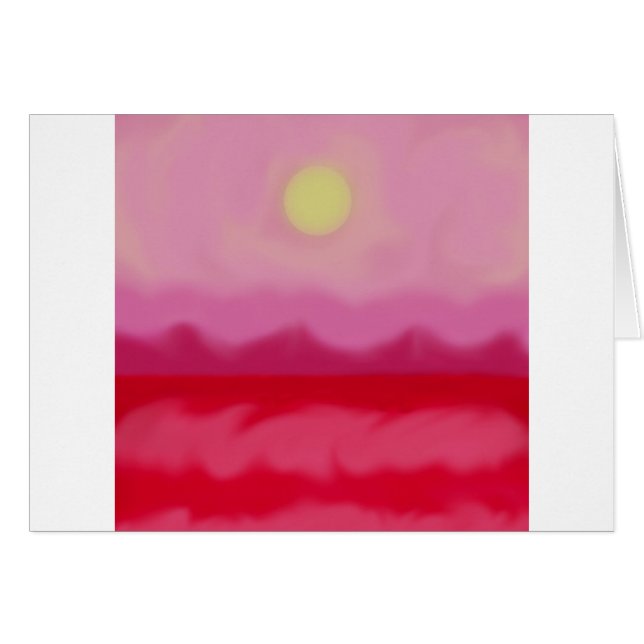 Roter Sonnenuntergang (Vorderseite (Horizontal))