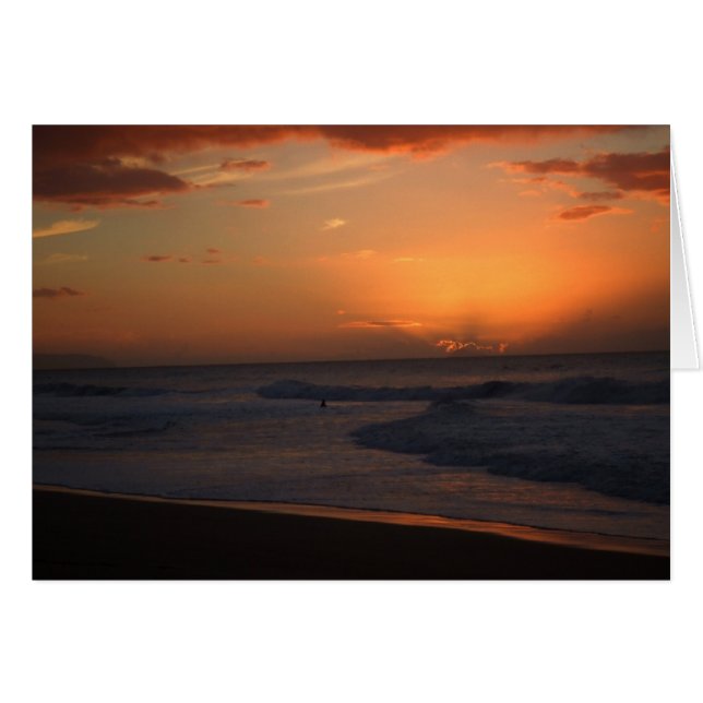 Roter Sonnenuntergang (Vorderseite (Horizontal))