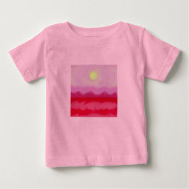 Roter Sonnenuntergang Baby T-shirt