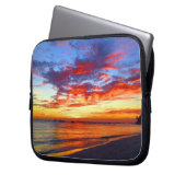 Roter Sonnenuntergang Laptopschutzhülle (Vorderseite Links)