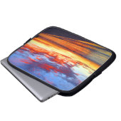 Roter Sonnenuntergang Laptopschutzhülle (Vorne Knopf)