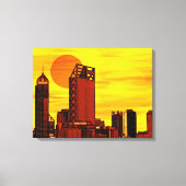 Roter Sonnenuntergang Leinwanddruck (Vorderseite)