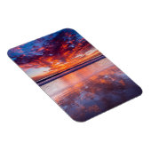 Roter Sonnenuntergang über dem Meer, Kalifornien Magnet (Rechte Seite)