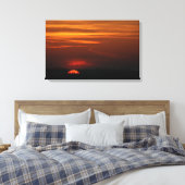 Roter Sonnenuntergang über dem Mittleren Westen Leinwanddruck (Insitu (Schlafzimmer))