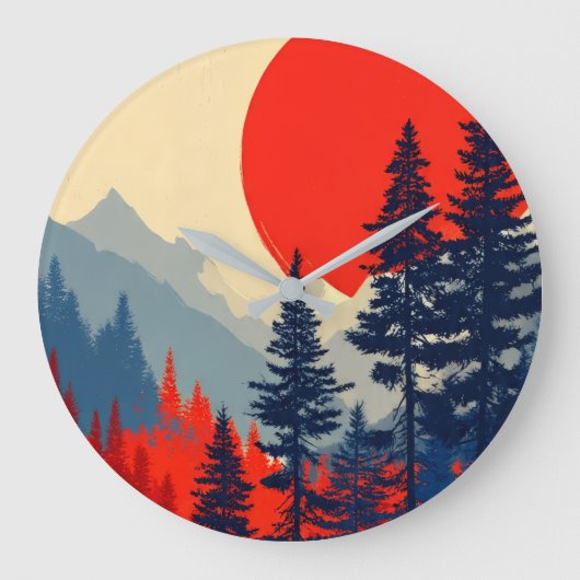Roter Sonnenwald Uhr (Vorderseite)