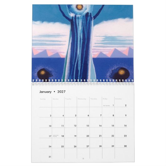 Roter Soul-Kalender Kalender (Jan 2027)