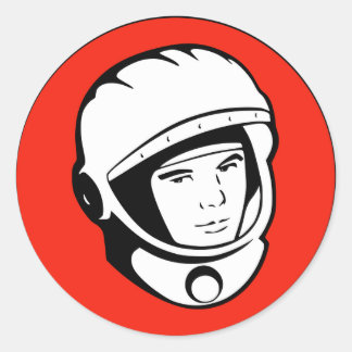 Roter Sowjetischer Kosmonaut Aufkleber