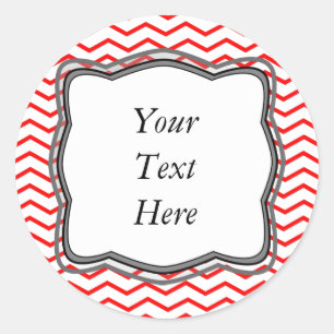 Roter Sparren-Aufkleber-Entwurf Runder Aufkleber