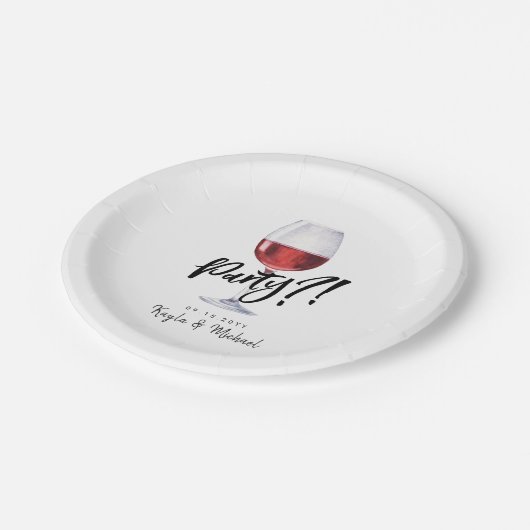 Roter Spaß | Sonderfeier Pappteller (Schrägansicht)