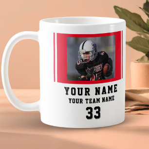 Roter Spieler Name Nummer Team Foto Kaffeetasse