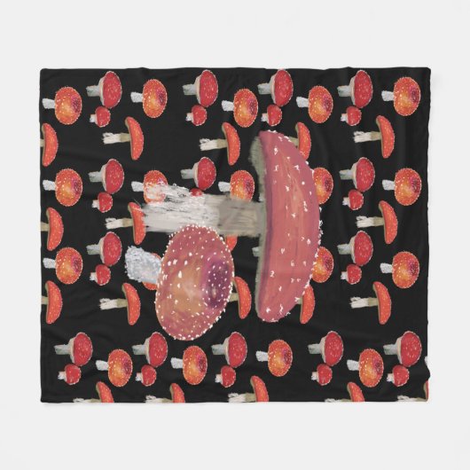 Roter Spielraum Fleecedecke (Vorderseite (Horizontal))