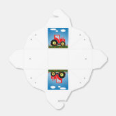 Roter Spielzeugtraktor Geschenkschachtel (Ungefaltet)