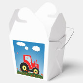 Roter Spielzeugtraktor Geschenkschachtel (Geöffnet)