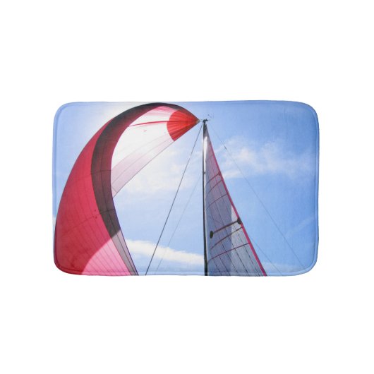 Roter Spinnaker mit Sun Badematte (Vorderseite)