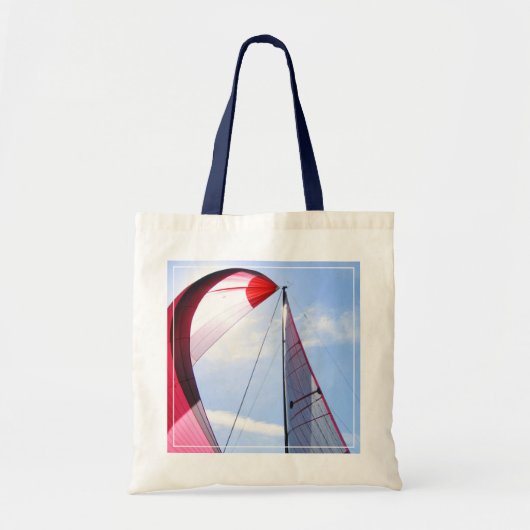 Roter Spinnaker mit Sun Tragetasche (Vorne)