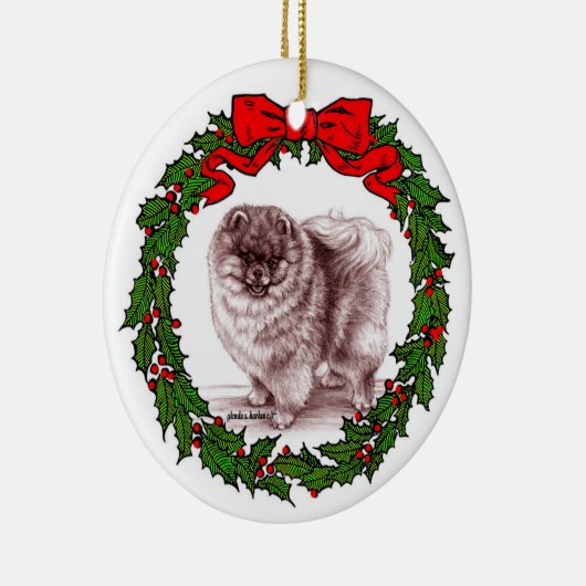 Roter Spitz Art von Glenda S. Harlan Keramik Ornament (Rechts)