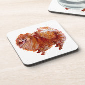 Roter Spitz Getränkeuntersetzer (Linke Seite)