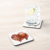 Roter Spitz Getränkeuntersetzer (Rechte Seite)