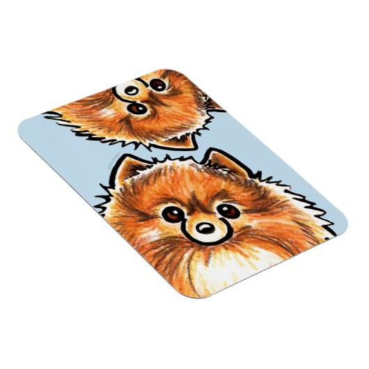 Roter Spitz hängt auf Magnet (Rechte Seite)