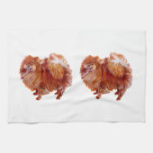 Roter Spitz Küchentuch (Horizontal)