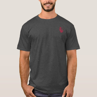 Roter Spitzen-Löwenzahn-Emblem | Blossom Basics T-Shirt
