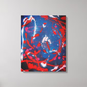 Roter Splash Leinwanddruck (Vorderseite)