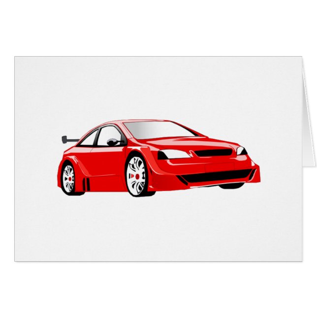 Roter Sportwagen (Vorderseite (Horizontal))