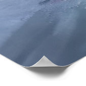 Roter Sportwagen auf der Straße | AI Art Poster (Ecke)