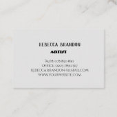 Roter Spritzer-abstrakte Visitenkarte (Rückseite)