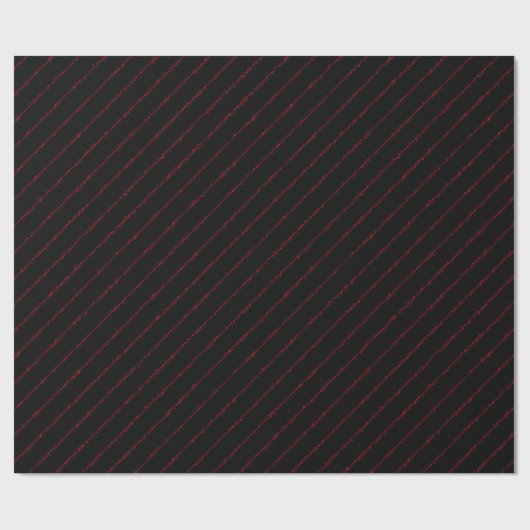 Roter Spritzer Pinstripes Geschenkpapier (Flach)